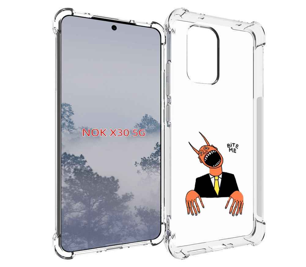 

Чехол MyPads странный чертик с длинными пальцами для Nokia X30 5G, Tocco