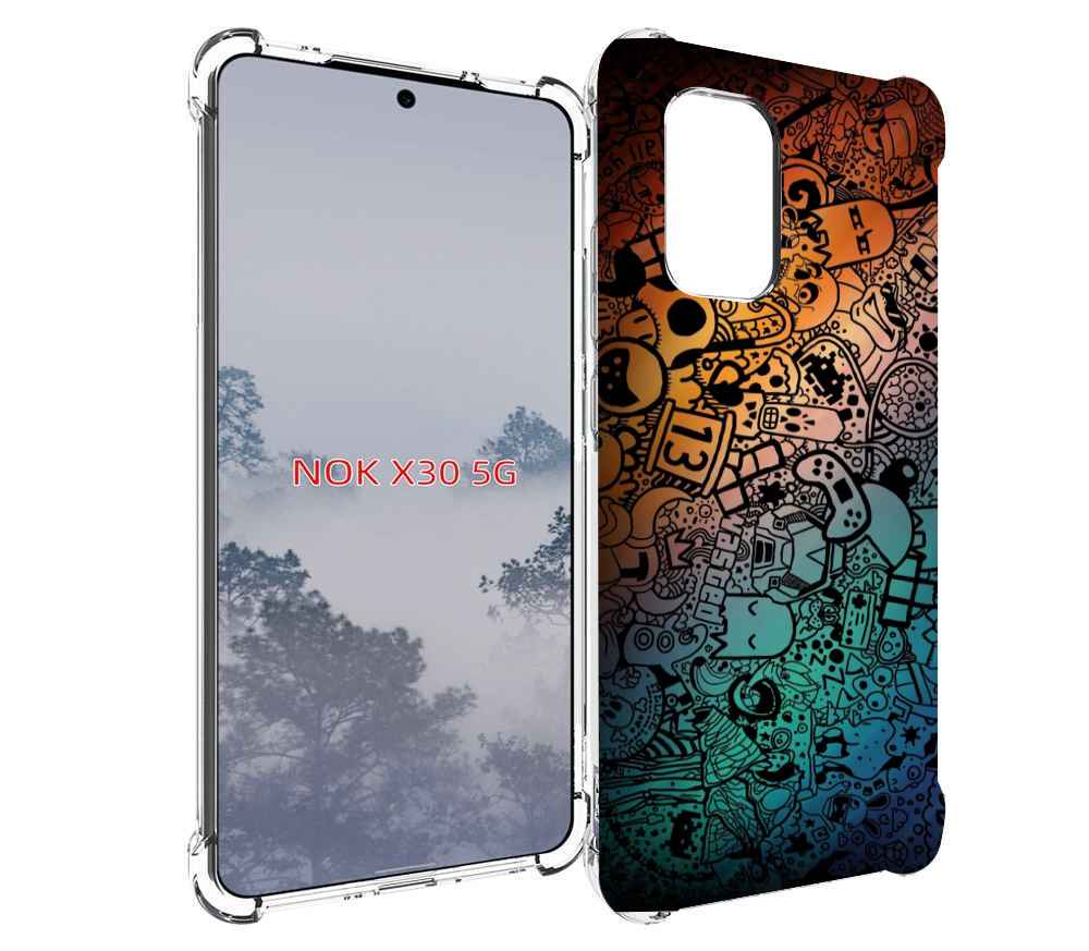 

Чехол MyPads стикеты в тени для Nokia X30 5G, Tocco