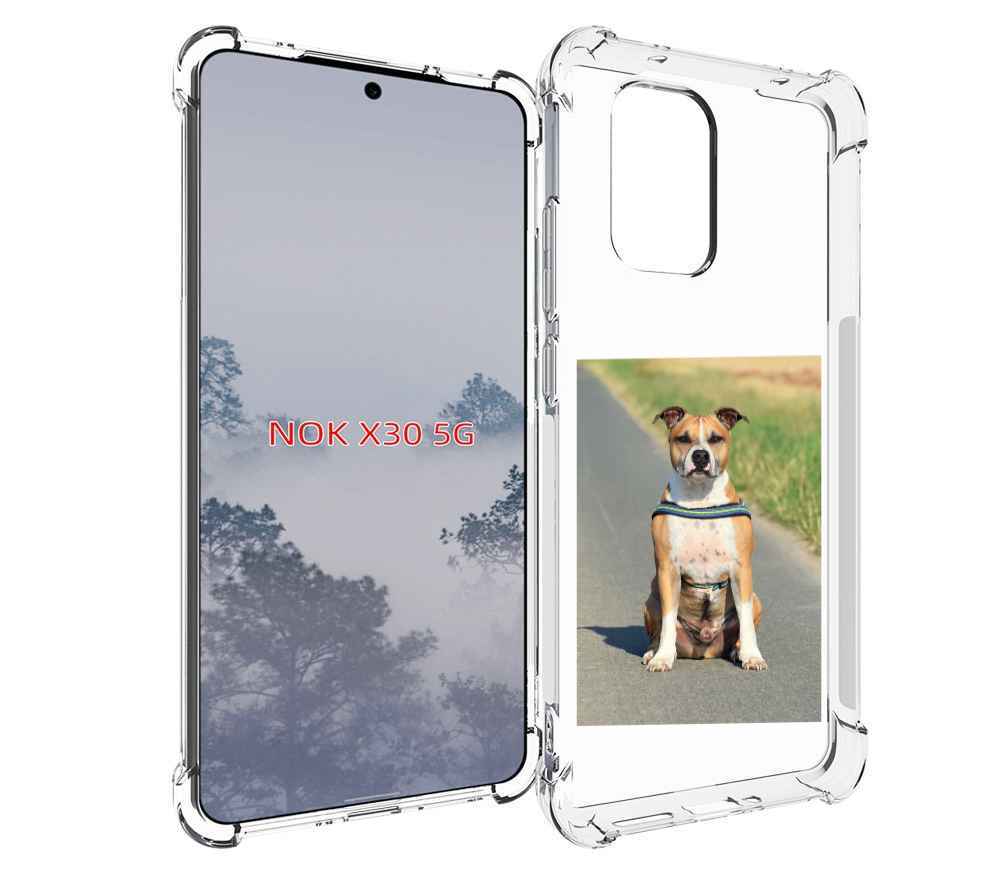

Чехол MyPads стаффорд терьер для Nokia X30 5G, Tocco