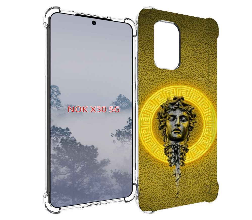 

Чехол MyPads статуя версачи для Nokia X30 5G, Tocco