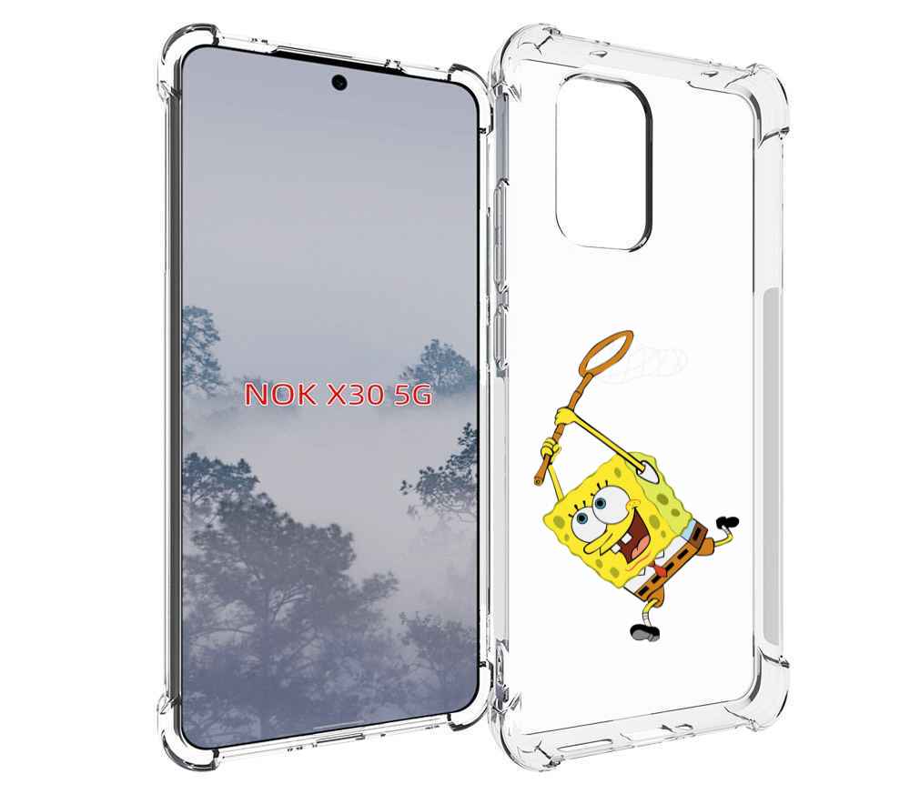 

Чехол MyPads спанчбоб-с-сочком для Nokia X30 5G, Tocco