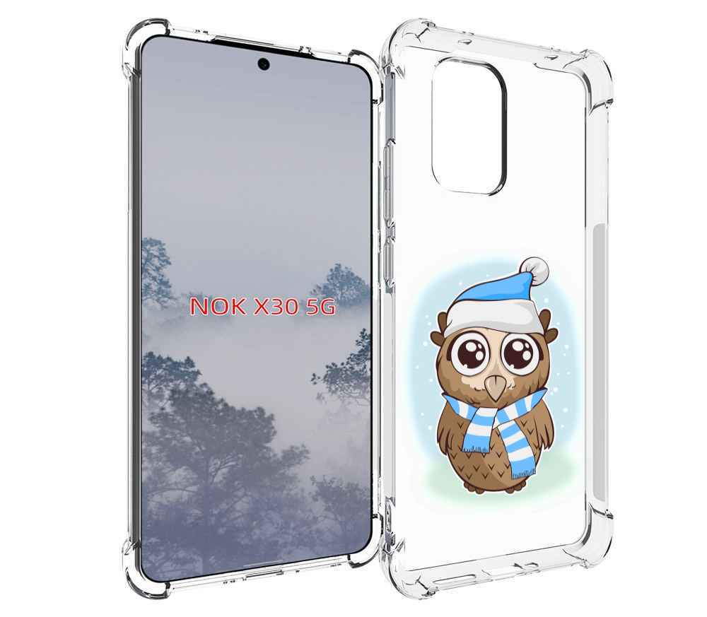 

Чехол MyPads сова-в-шарфике-и-шапке для Nokia X30 5G, Tocco