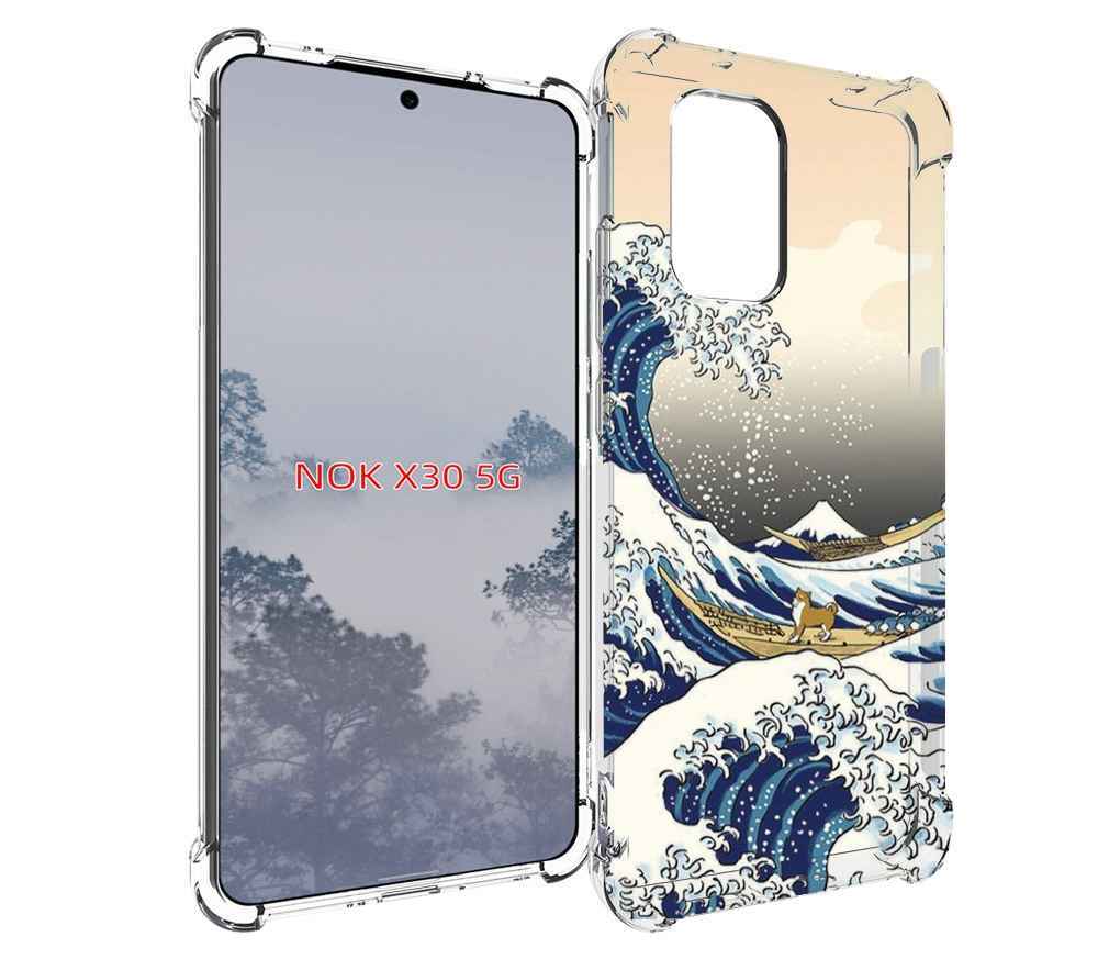 

Чехол MyPads собаки-на-плоту для Nokia X30 5G, Tocco