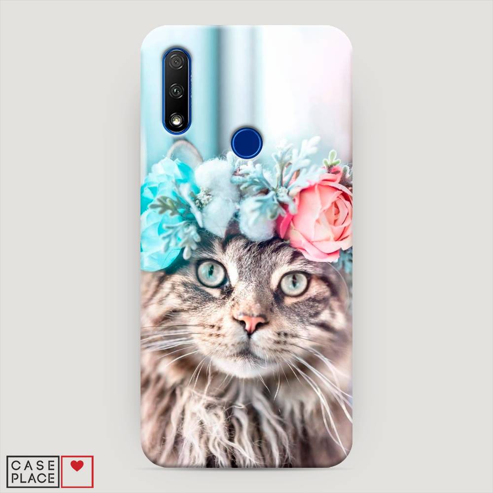 

Чехол Awog "Кот в венке" для Huawei P Smart Z, 69420-1