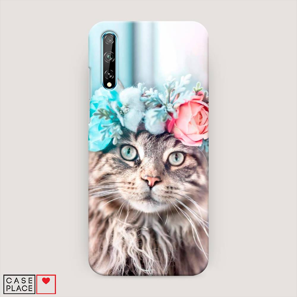 

Чехол Awog "Кот в венке" для Huawei P Smart S