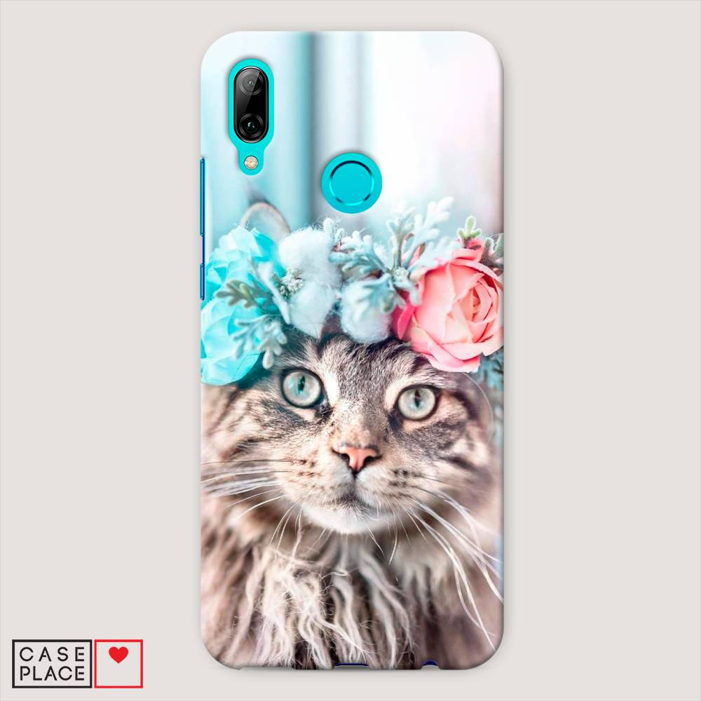 

Чехол Awog "Кот в венке" для Huawei P Smart 2019, 67220-1