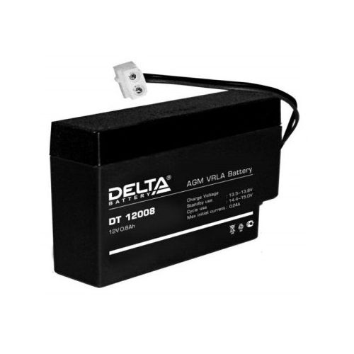 Аккумуляторная батарея Delta DT-12008 12V 0.8Ah аккумуляторная батарея delta