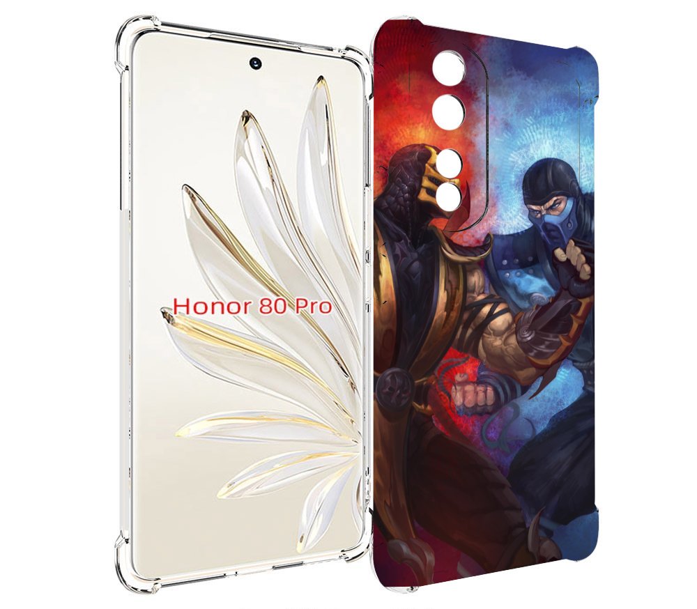 

Чехол MyPads Mortal Kombat art для Honor 80 Pro, Прозрачный, Tocco