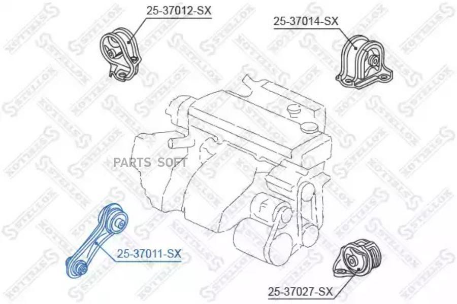 

Опора двигателя Stellox 2537011SX