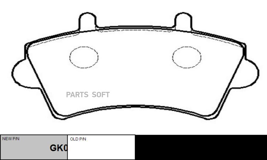 

Тормозные колодки Ctr передние GK0932