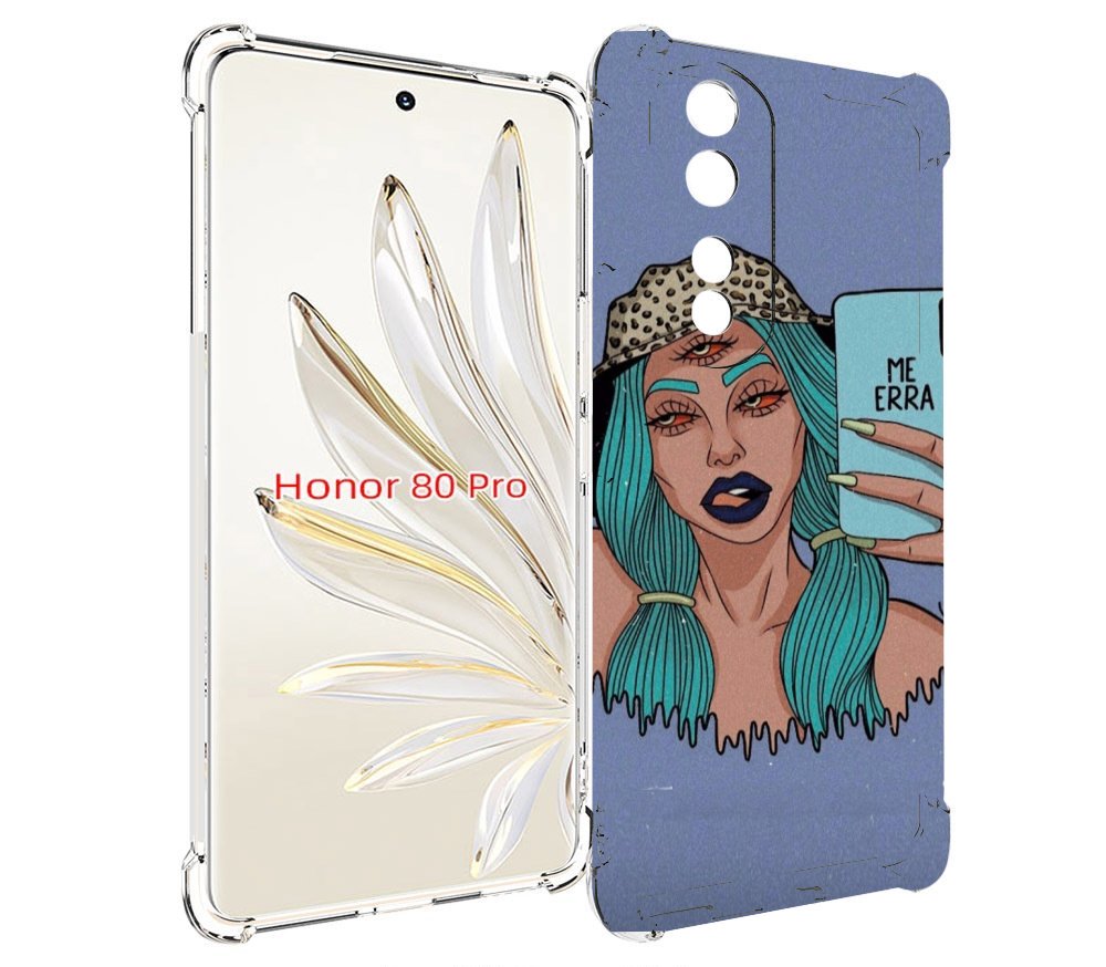 

Чехол MyPads ME Erra женский для Honor 80 Pro, Прозрачный, Tocco