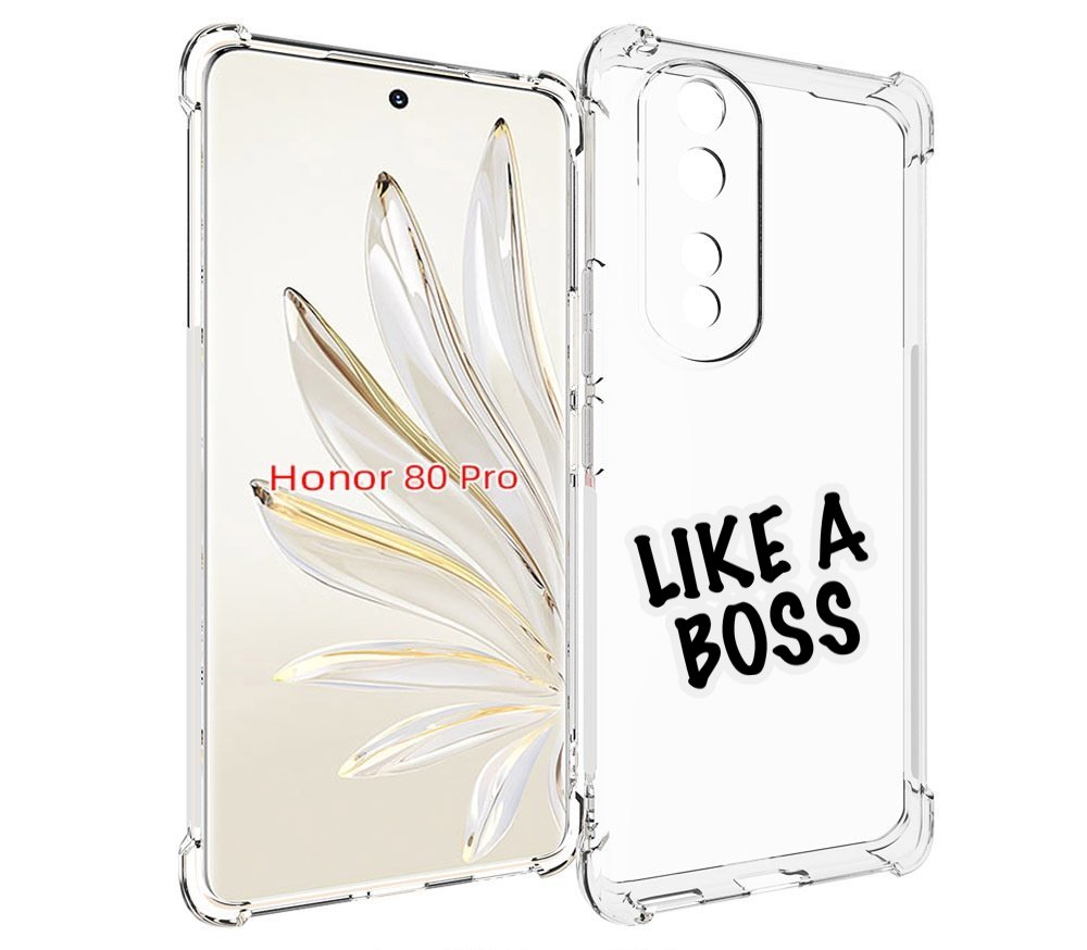 

Чехол MyPads Like-a-boss для Honor 80 Pro, Прозрачный, Tocco