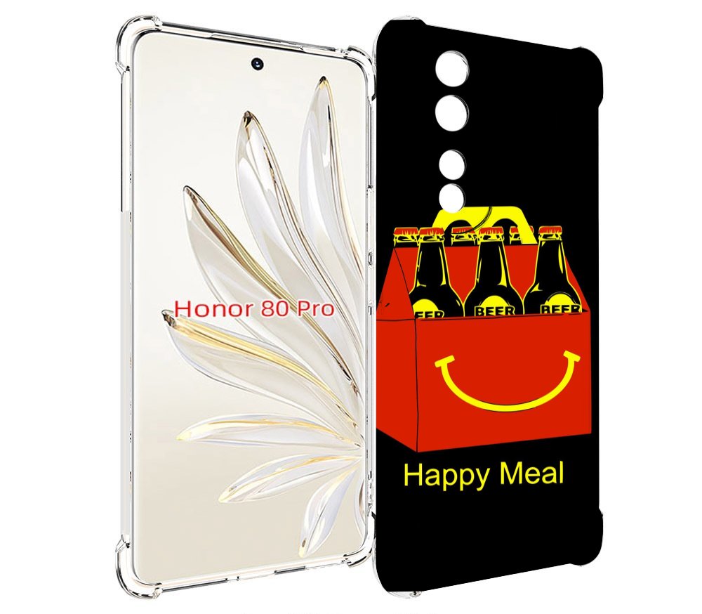 

Чехол MyPads Happy Meal для Honor 80 Pro, Прозрачный, Tocco