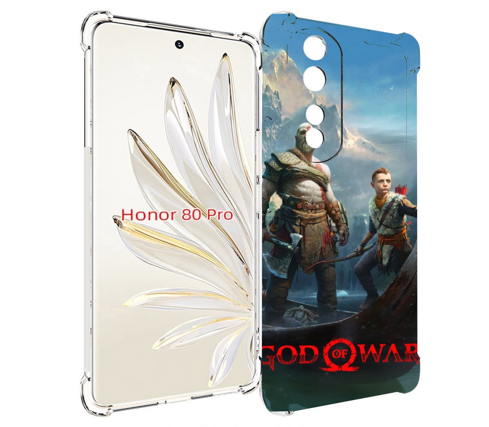 

Чехол MyPads God Of War Кратос Атрей для Honor 80 Pro, Прозрачный, Tocco