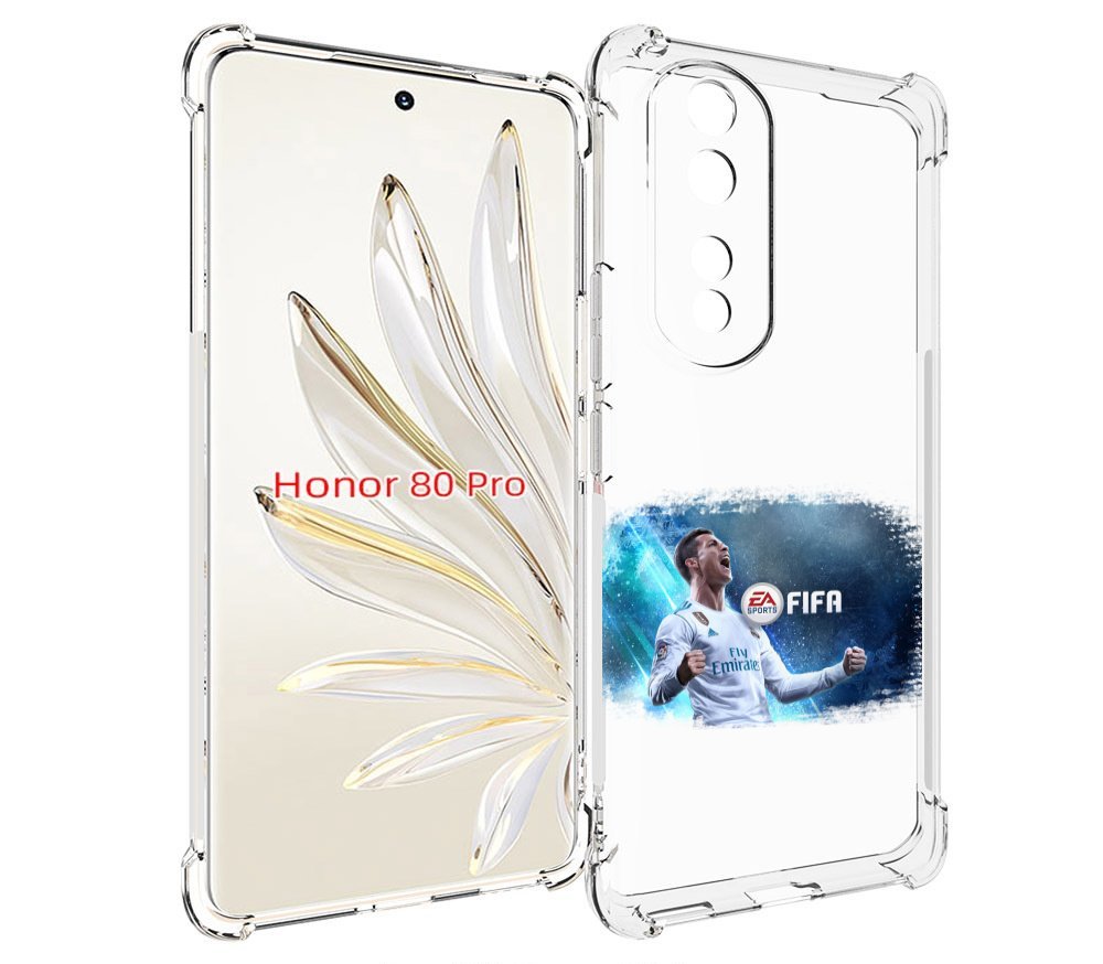 

Чехол MyPads FiFA логотип для Honor 80 Pro, Прозрачный, Tocco