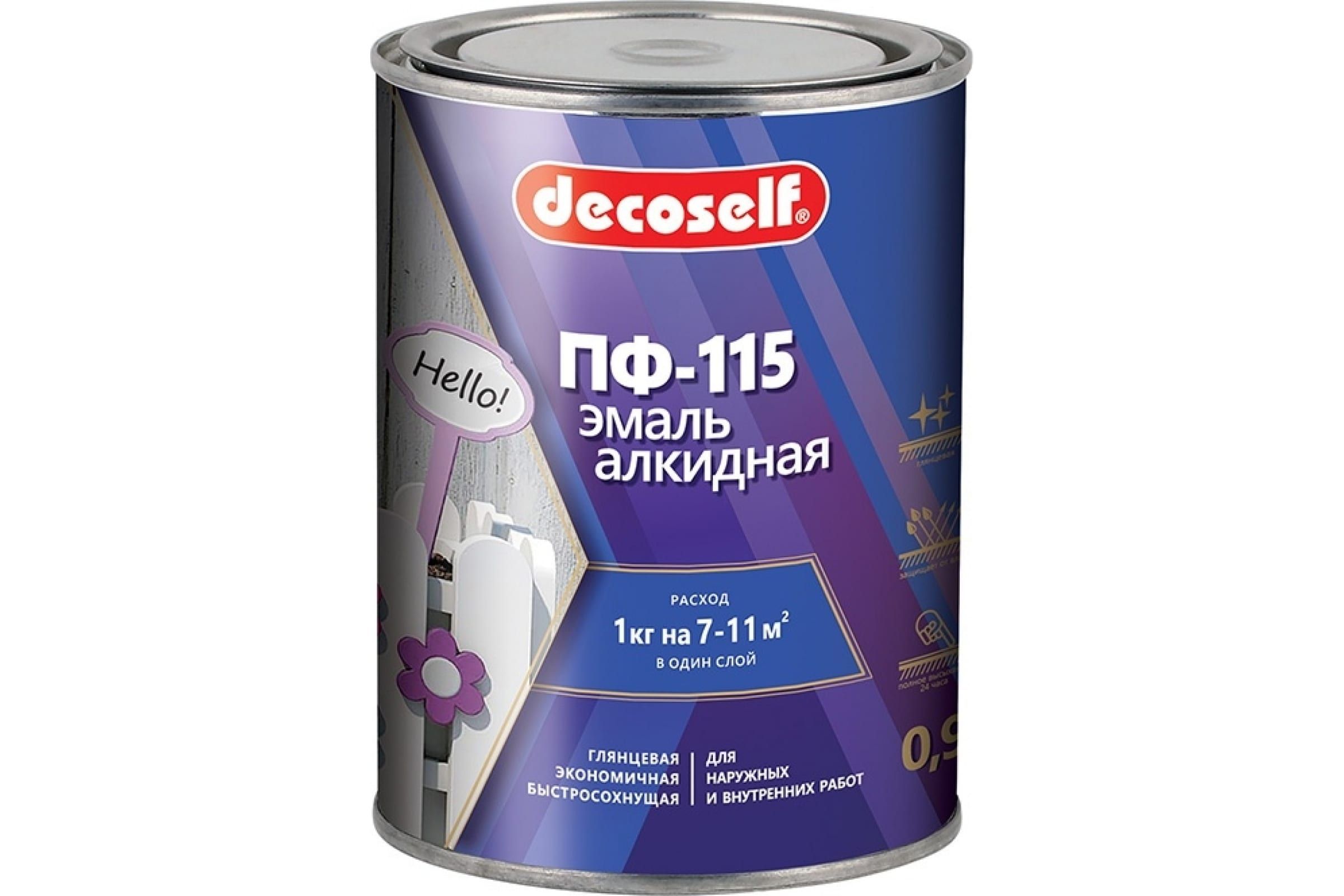 

Пуфас Эмаль ПФ-115 синяя Decoself 0,9кг тов-200194