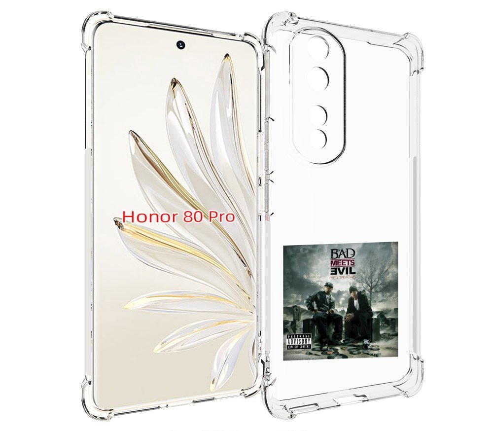 

Чехол MyPads Eminem BAD MEETS EVIL – HELL THE SEQUEL для Honor 80 Pro, Прозрачный, Tocco