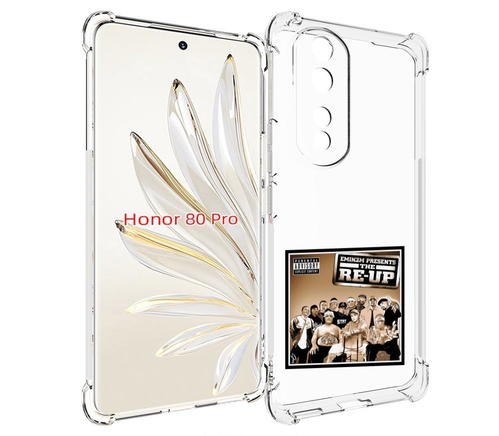 

Чехол MyPads EMINEM PRESENTS, THE RE-UP для Honor 80 Pro, Прозрачный, Tocco