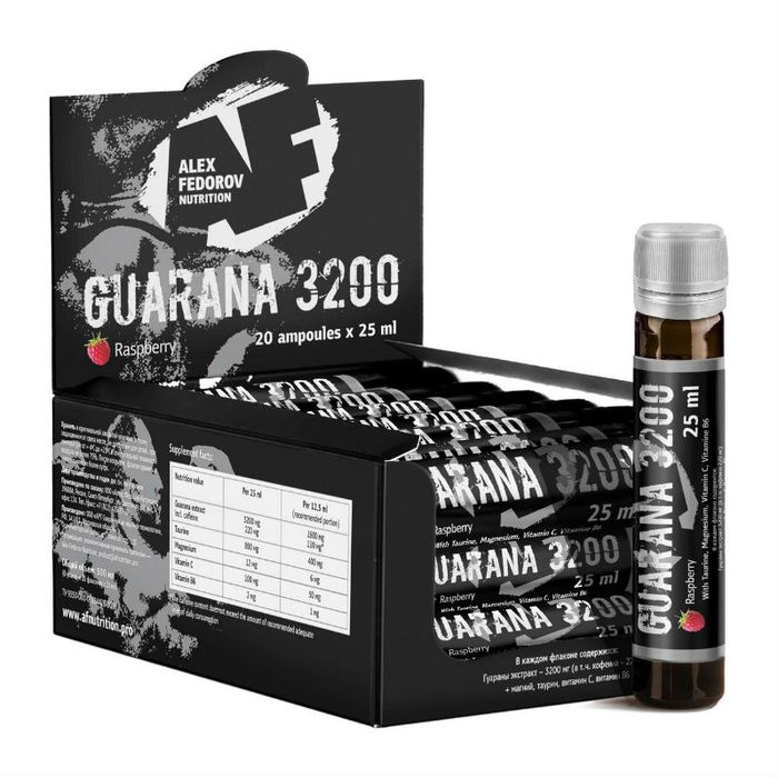 

Alex Fedorov Nutrition Гуарана 3200 вкус Малины флаконы 25мл №20