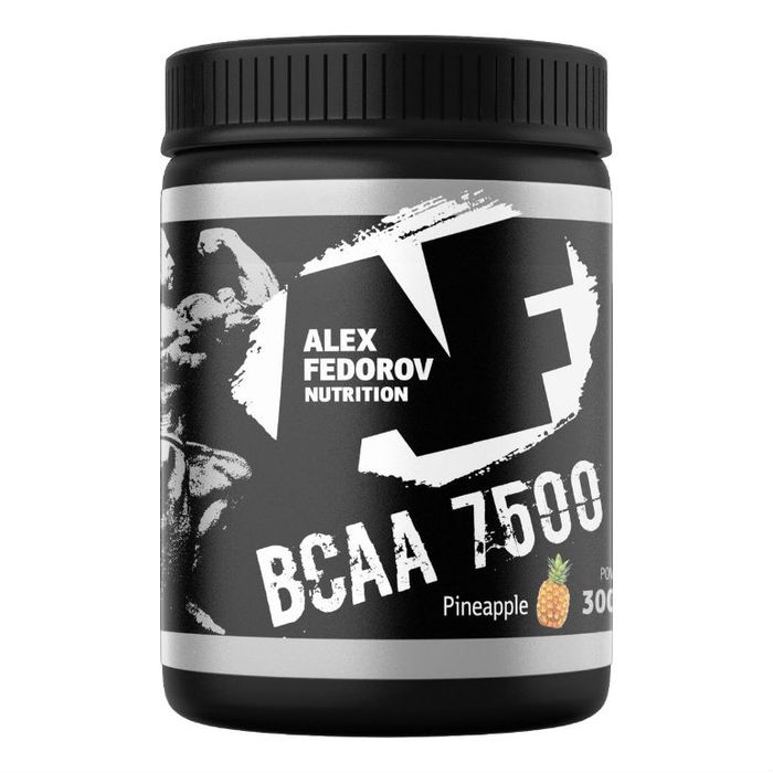 фото Alex fedorov nutrition bcaa 7500 вкус ананаса порошок 300г