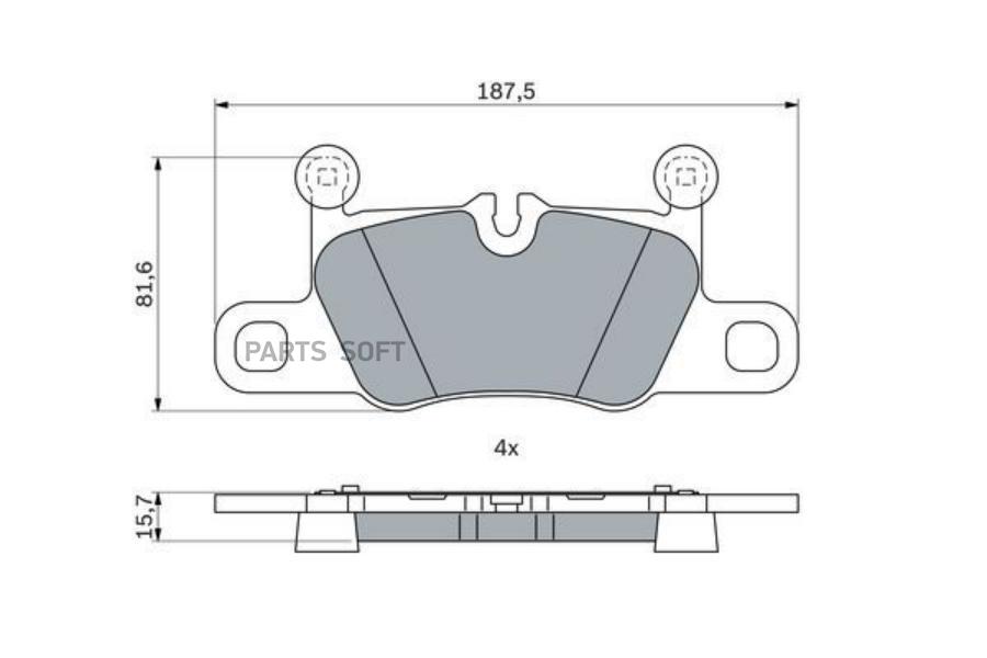 

Колодки Тормозные Дисковые, Комплект Bosch арт. 0 986 424 971