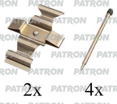 

Комплект монтажный тормозных колодок PATRON PSRK1143