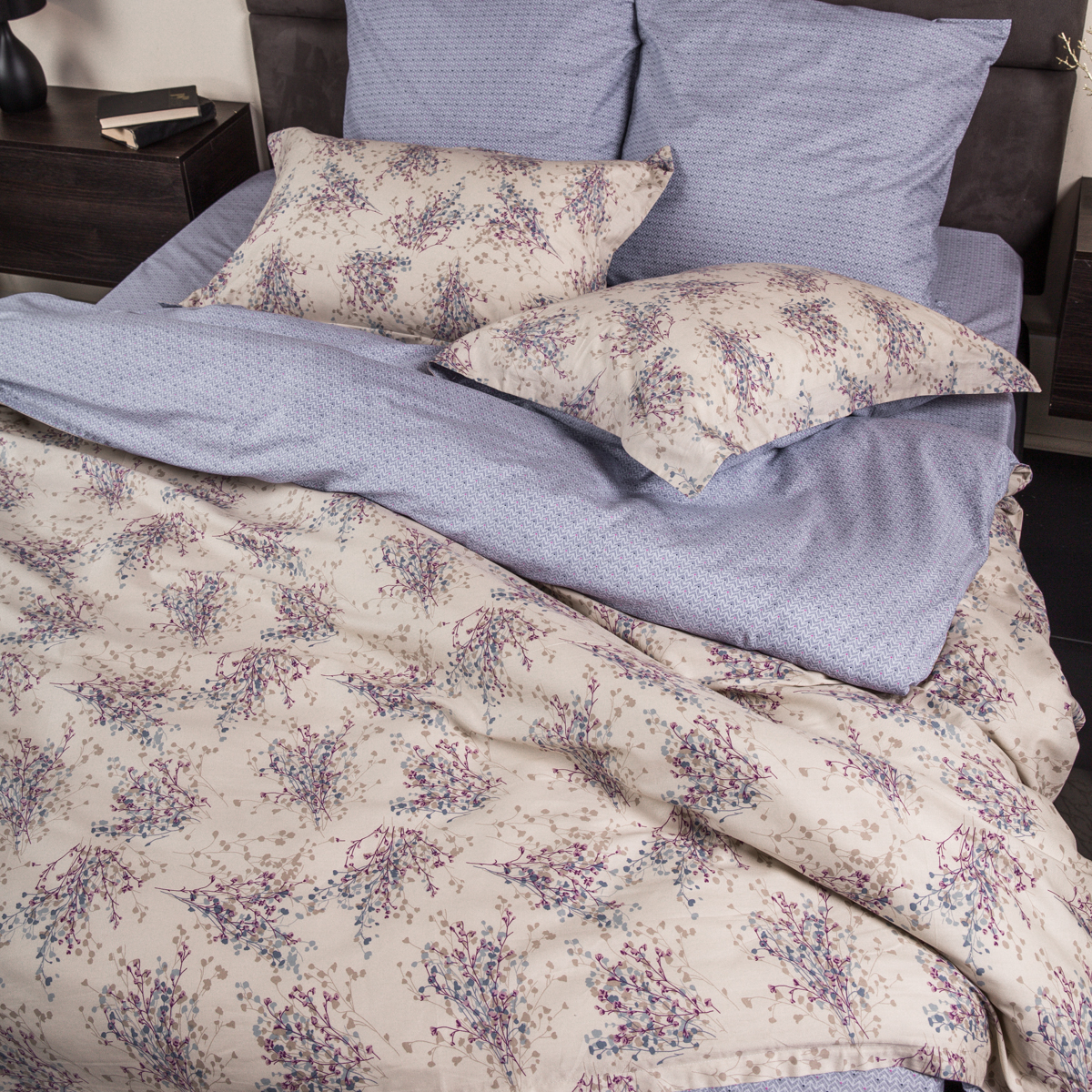 фото Комплект постельного белья из сатина (100 % хлопок) "tuscany ", евро. отк
