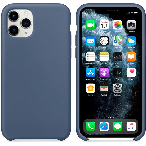 фото Чехол для iphone 11 pro max silicon case 100% org alaskan blue nobrand