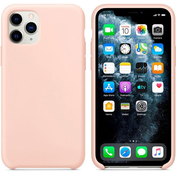 фото Чехол для iphone 11 pro max silicon case 100% org pink sand nobrand