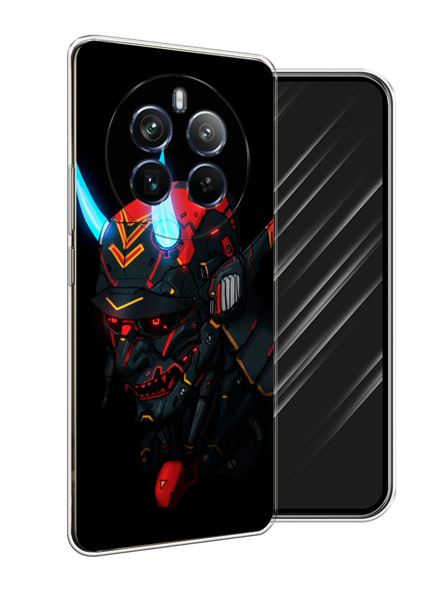 

Чехол Awog на Realme 12+ "Неоновый самурай", Черный;красный;голубой, 2516350-1