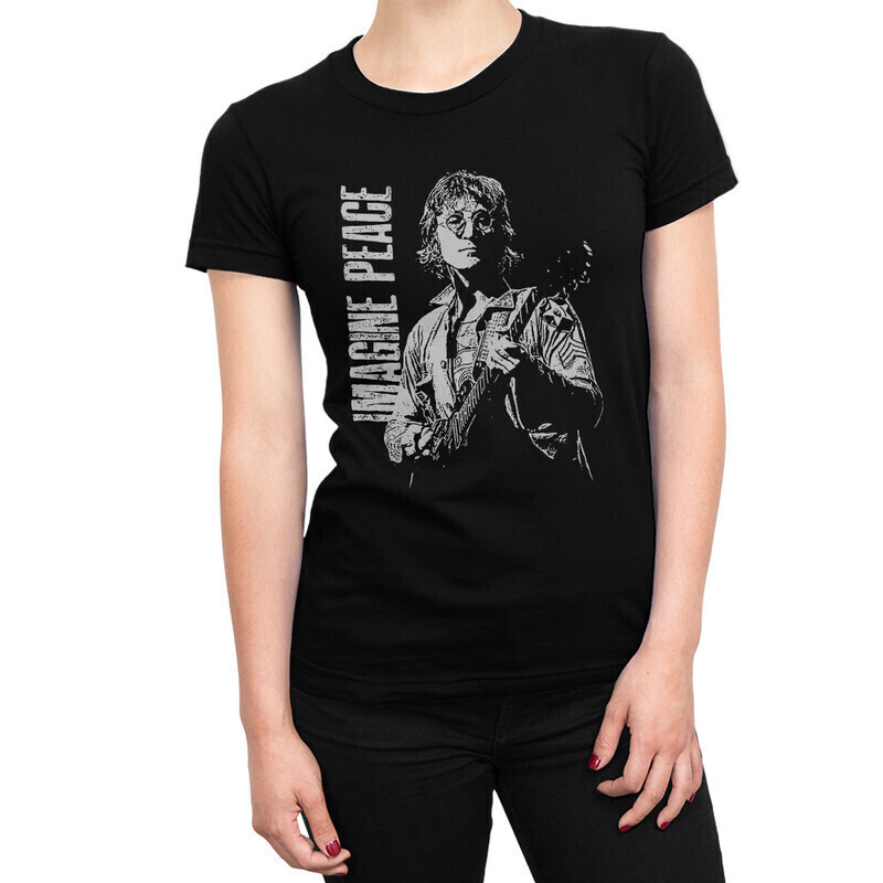 

Футболка женская DreamShirts Джон Леннон - Imagine peace 1000713-1 черная XS, Черный, Джон Леннон - Imagine peace 1000713-1