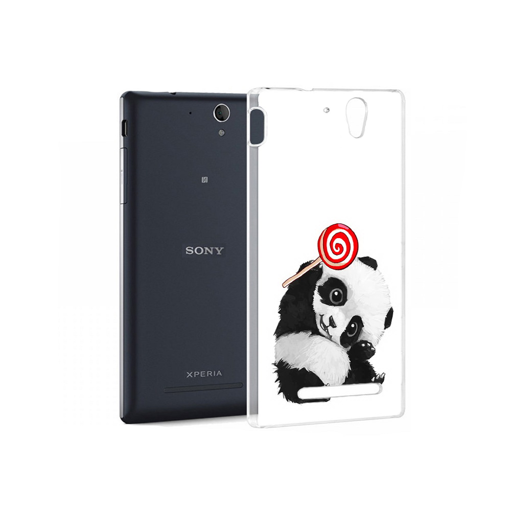 

Чехол MyPads Tocco для Sony Xperia C3 панда с леденцом (PT18760.251.534), Прозрачный, Tocco