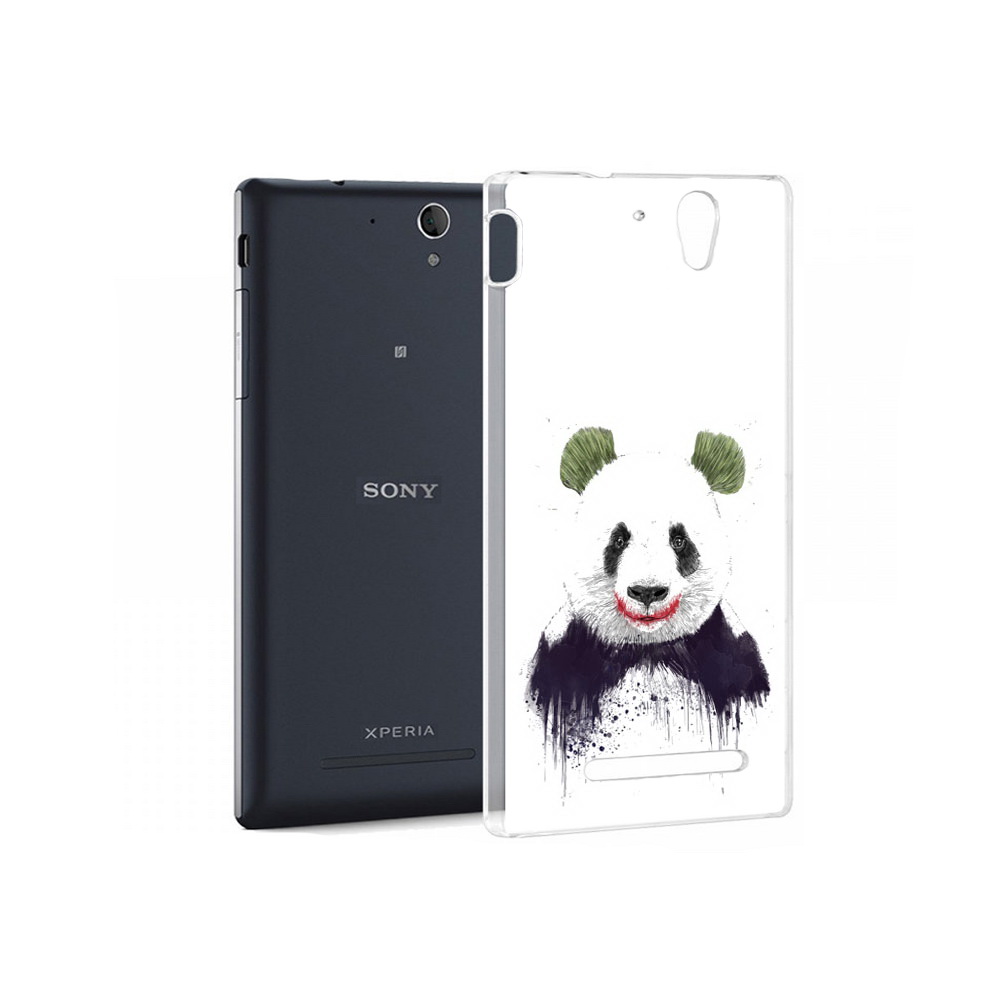 

Чехол MyPads Tocco для Sony Xperia C3 панда джокер (PT18760.251.533), Прозрачный, Tocco