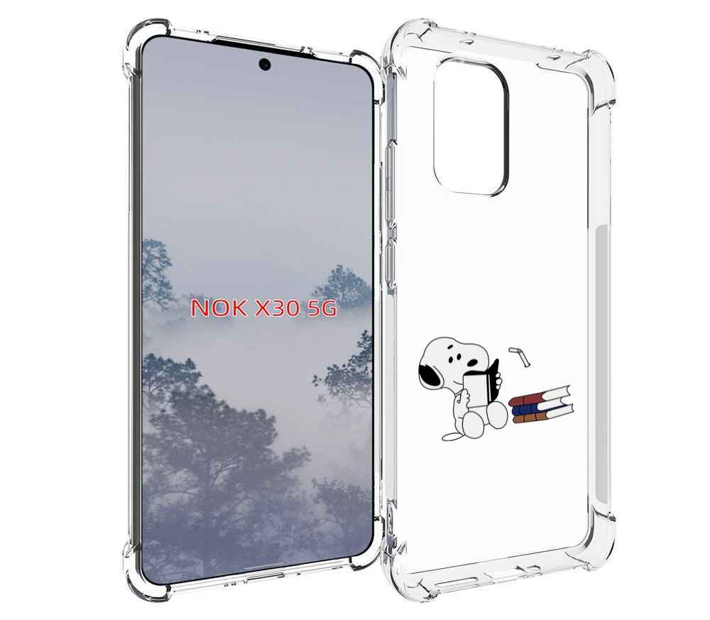 

Чехол MyPads собака-с-книжками для Nokia X30 5G, Tocco