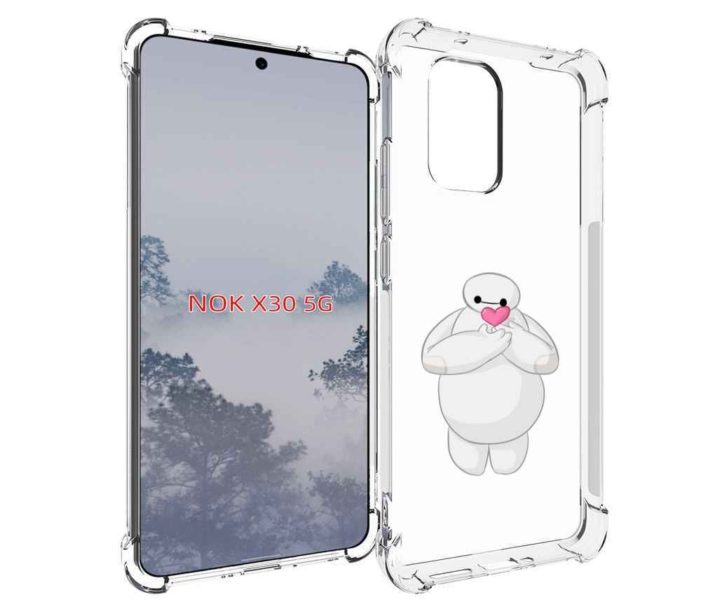 

Чехол MyPads снеговик-с-сердечком для Nokia X30 5G, Tocco
