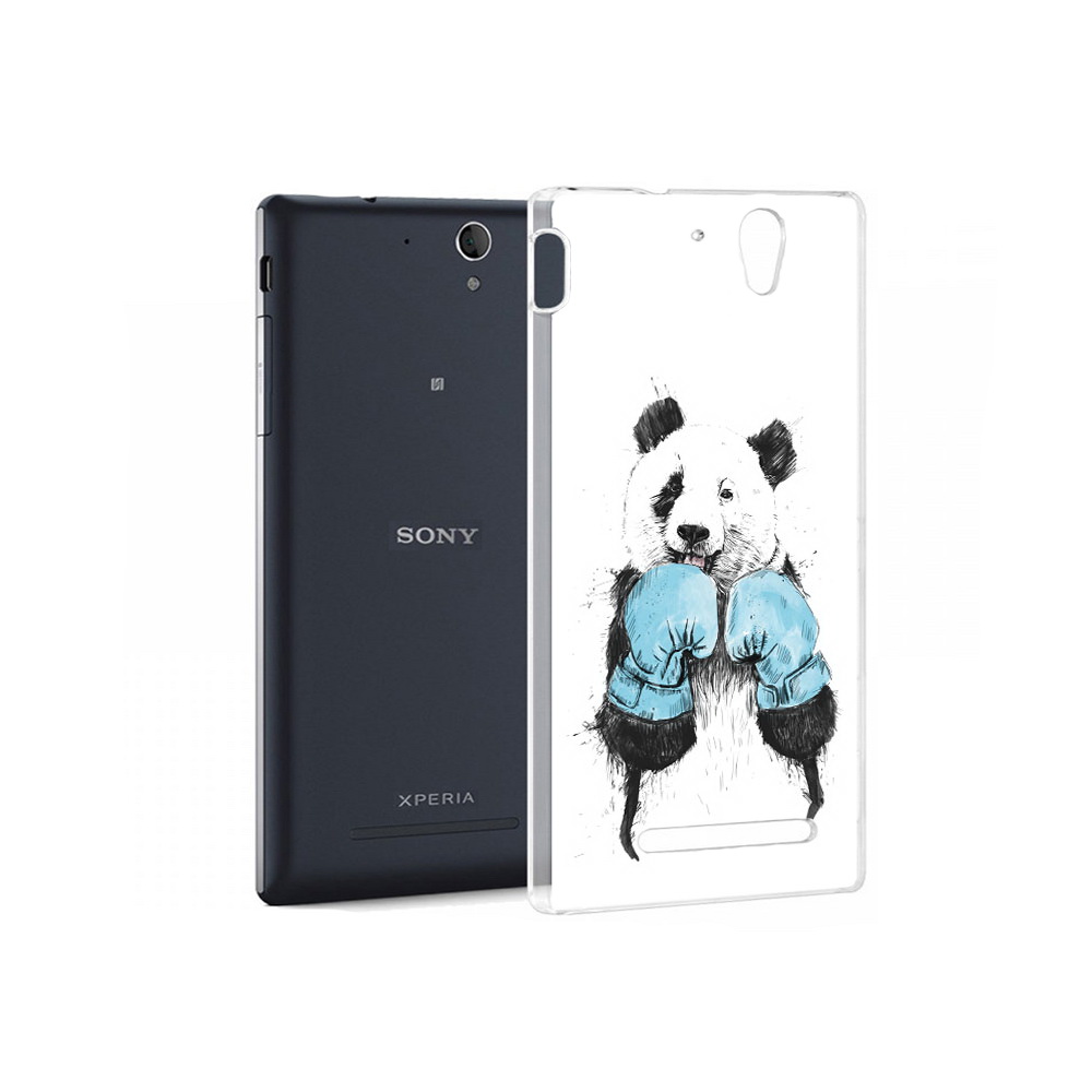 фото Чехол mypads tocco для sony xperia c3 панда боксер (pt18760.251.531)