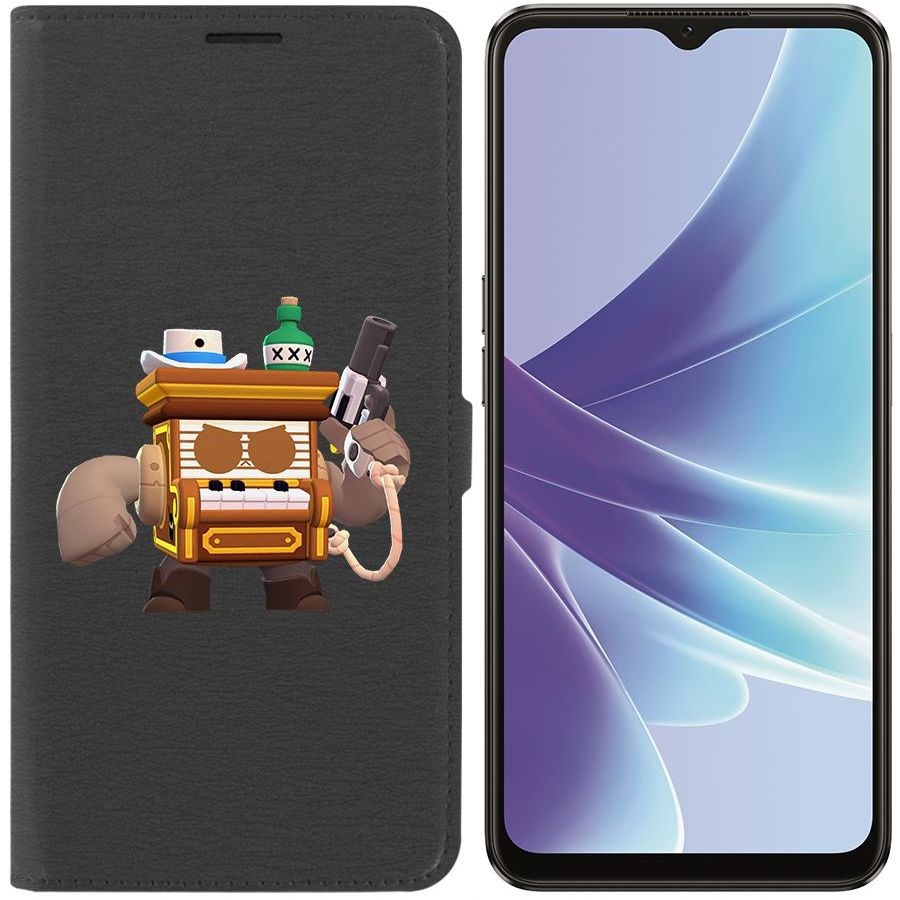 

Чехол-книжка Eco Book для Oppo A57 Brawl Stars-8-БИТ из салуна