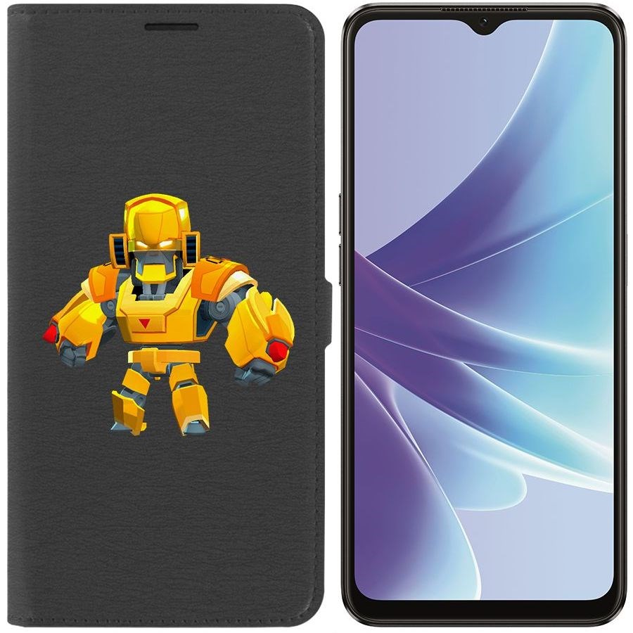 

Чехол-книжка Eco Book для Oppo A57 Brawl Stars-Бо Золотой Меха