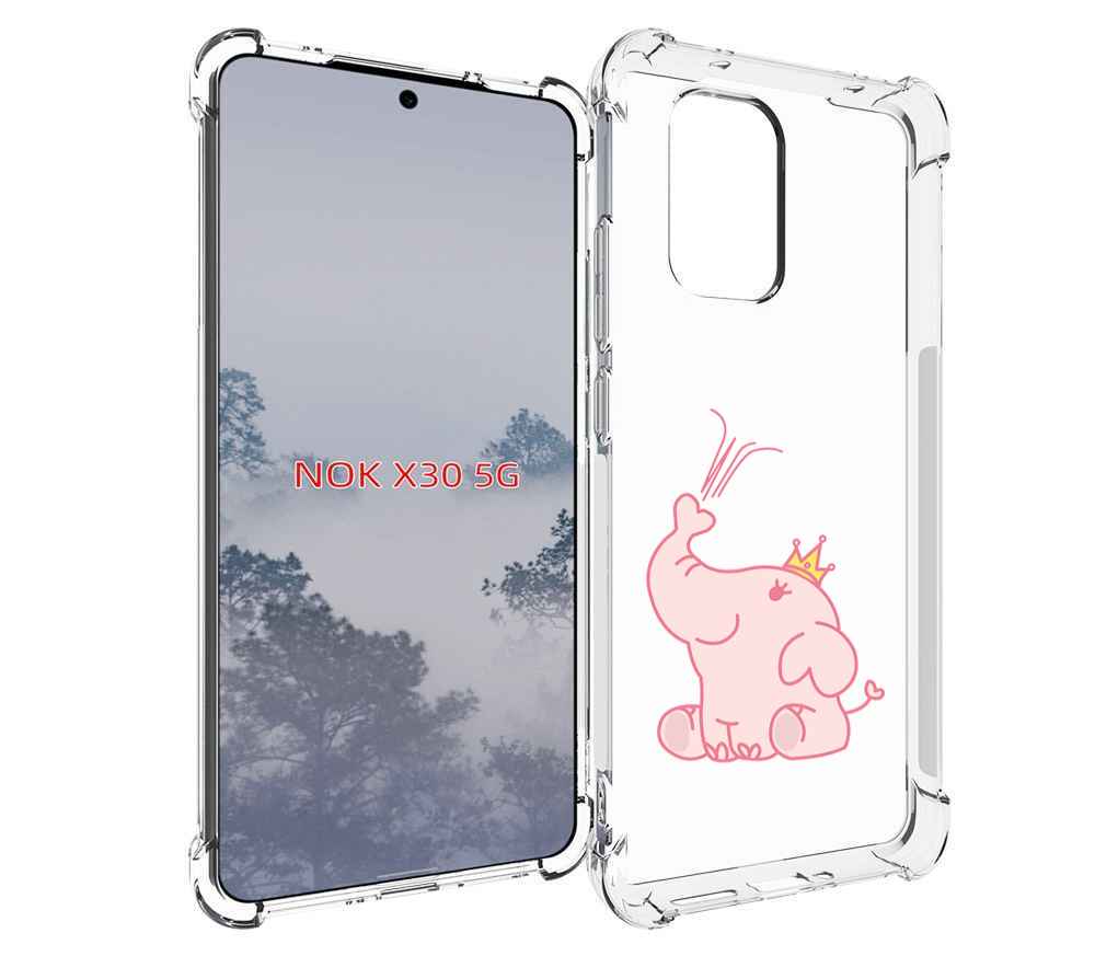 

Чехол MyPads слоник-принц детский для Nokia X30 5G, Tocco