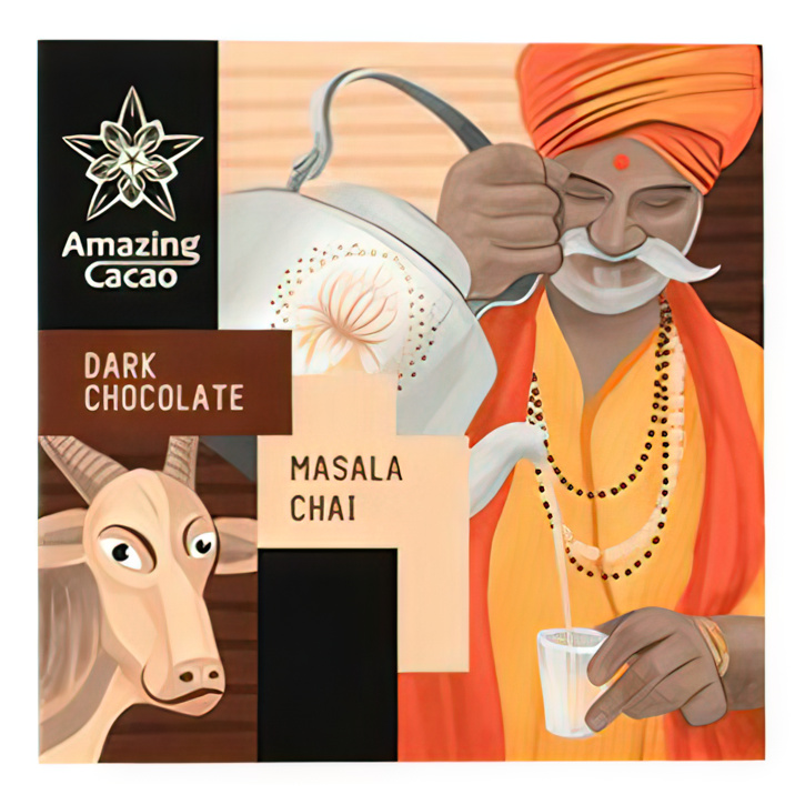 

Шоколад Amazing Cacao горький Керала и Масала чай 60 г