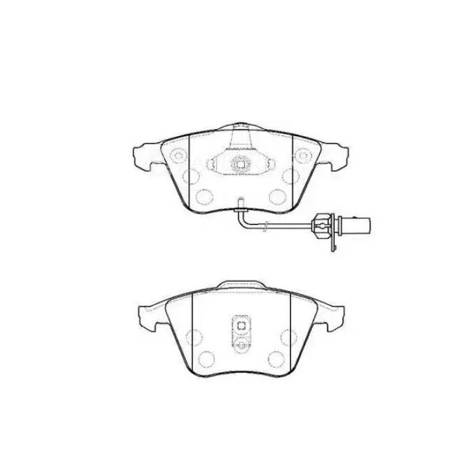 

Колодки тормозные дисковые AUDI: A6 3.0, 2.7T, 2.5 1 шт HSB HP5254