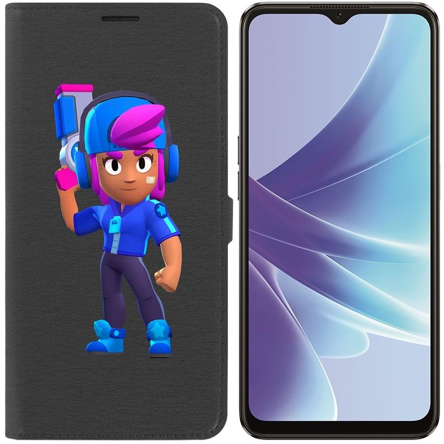 

Чехол-книжка Eco Book для Oppo A57 Brawl Stars-Звёздная Шелли