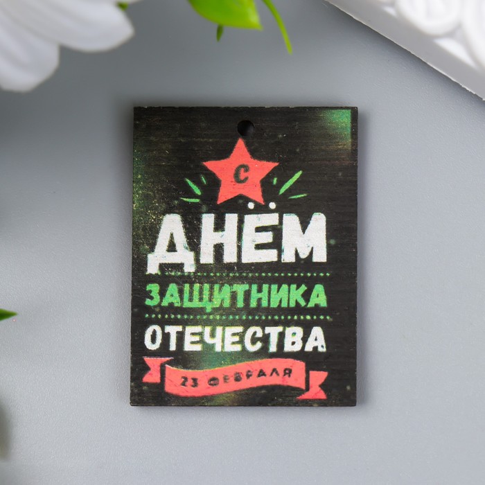 

Бирка 23 февраля. Звезда 3х4 см (10 шт), Разноцветный