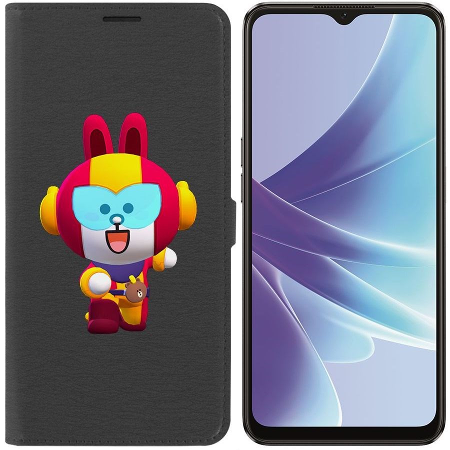 

Чехол-книжка Eco Book для Oppo A57 Brawl Stars-Кони Макс