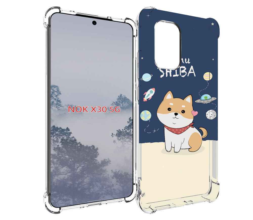 

Чехол MyPads сиба-шиба-ину для Nokia X30 5G, Tocco