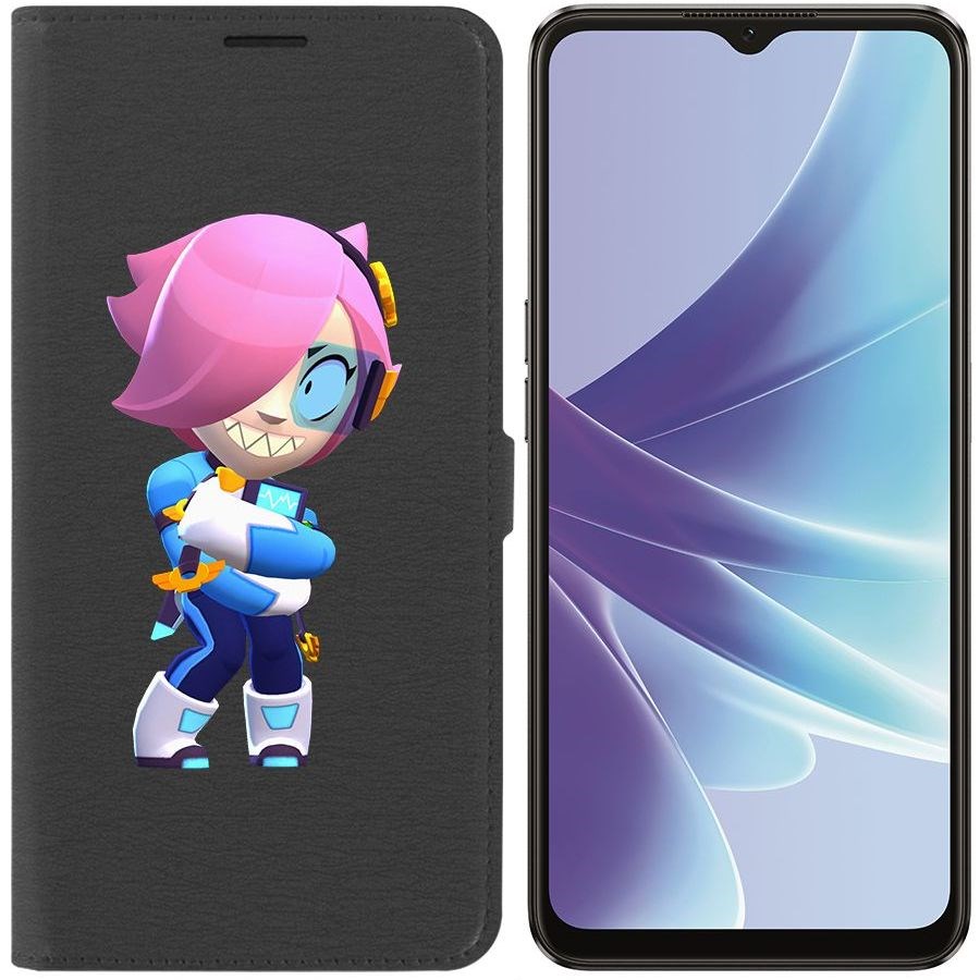 

Чехол-книжка Eco Book для Oppo A57 Brawl Stars-Колетт Навигатор
