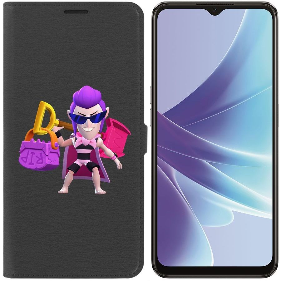 

Чехол-книжка Eco Book для Oppo A57 Brawl Stars-Пляжный Мортис
