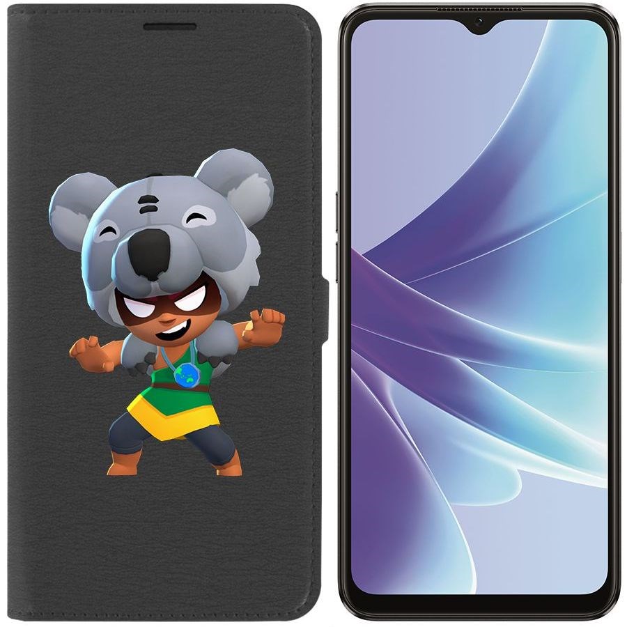 

Чехол-книжка Eco Book для Oppo A57 Brawl Stars-Нита Коала