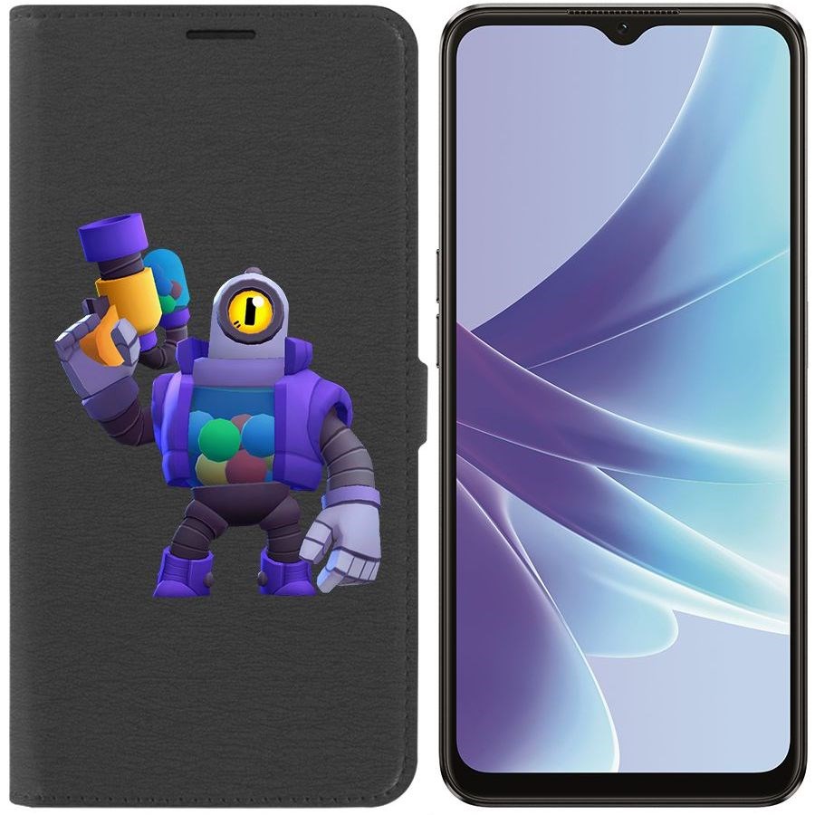 

Чехол-книжка Eco Book для Oppo A57 Brawl Stars-Рико