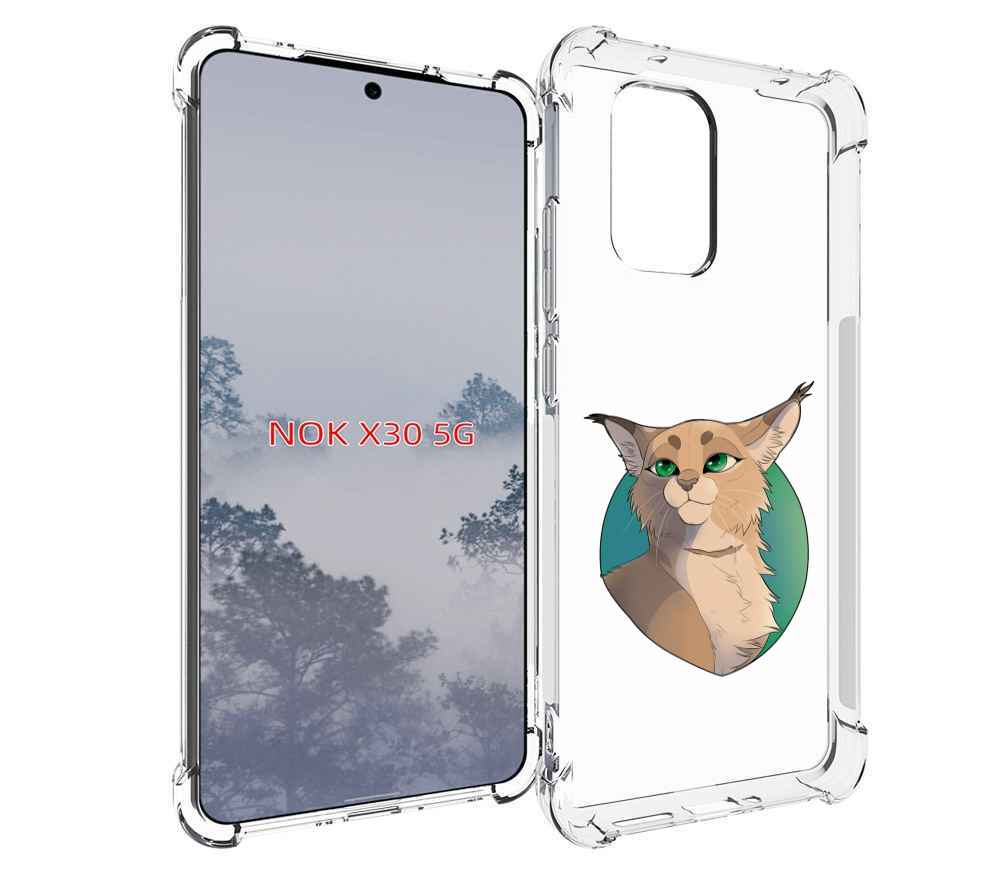 

Чехол MyPads рысь-нарисованная для Nokia X30 5G, Tocco